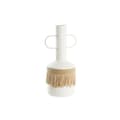 Miniatyrbillede 1 af 3: Vase DKD Home Decor Hvid Natur Metal 20 x 16 x 40 cm