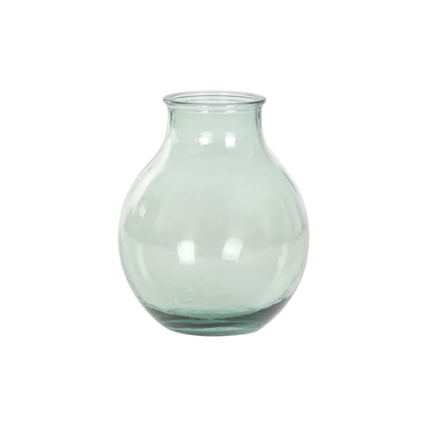 Vas DKD Home Decor 29 x 29 x 36 cm Grön Härdat glas