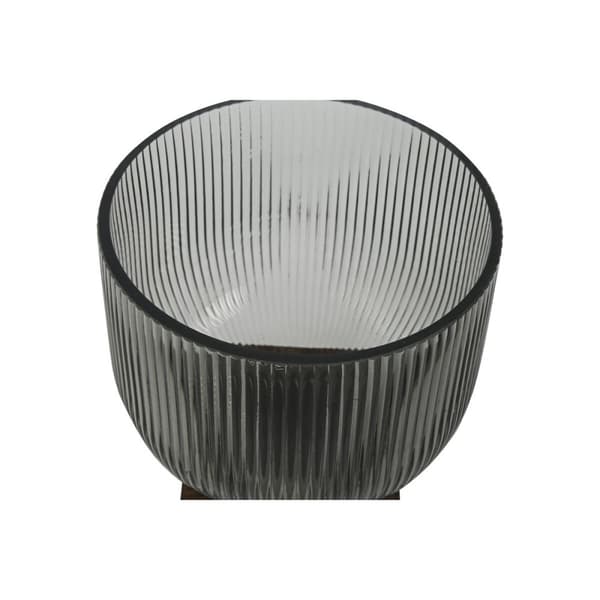 Maljakko Home ESPRIT Ruskea Harmaa Puu Kristalli Moderni 16 x 16 x 20 cm