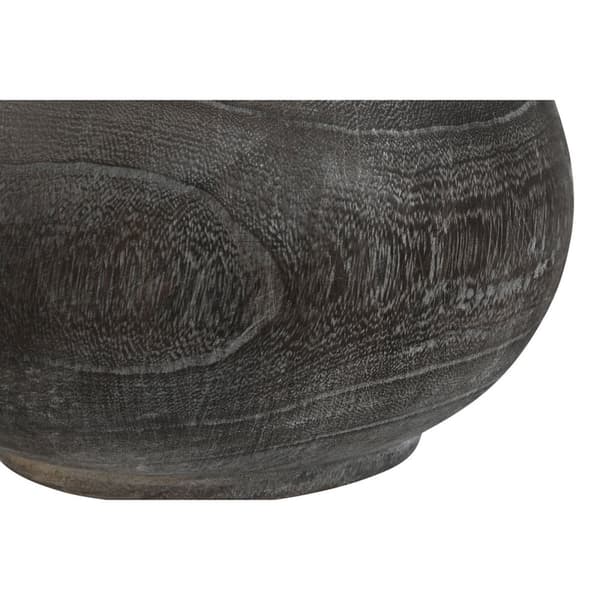 Vas Home ESPRIT Mörkgrå Paulowniaträ Kolonial Antikbehandlad 24 x 24 x 27 cm