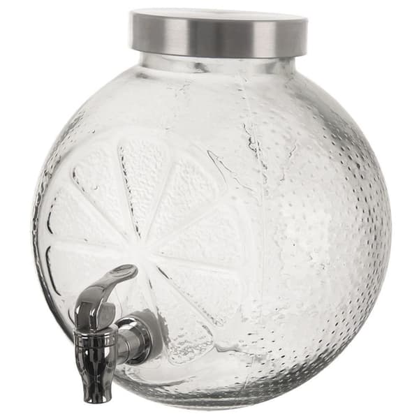 Dryckesburk i glas med kran, 5,4 l