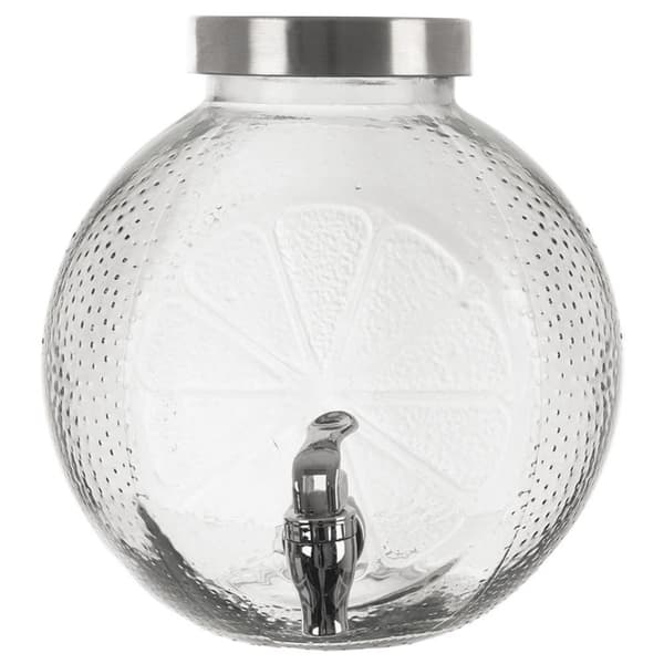 Dryckesburk i glas med kran, 5,4 l