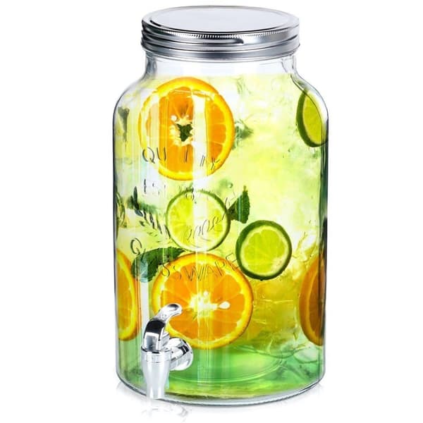 Lasinen juomapurkki hanalla, 6,2 l
