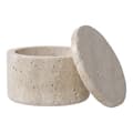 Miniatyrbild 3 av 7: Rootz travertin lagringsburk - dekorativ container - Trinkethållare - Natural Elegance - Ø10x6.5cm
