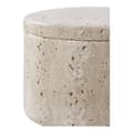 Miniatyrbild 4 av 7: Rootz travertin lagringsburk - dekorativ container - Trinkethållare - Natural Elegance - Ø10x6.5cm