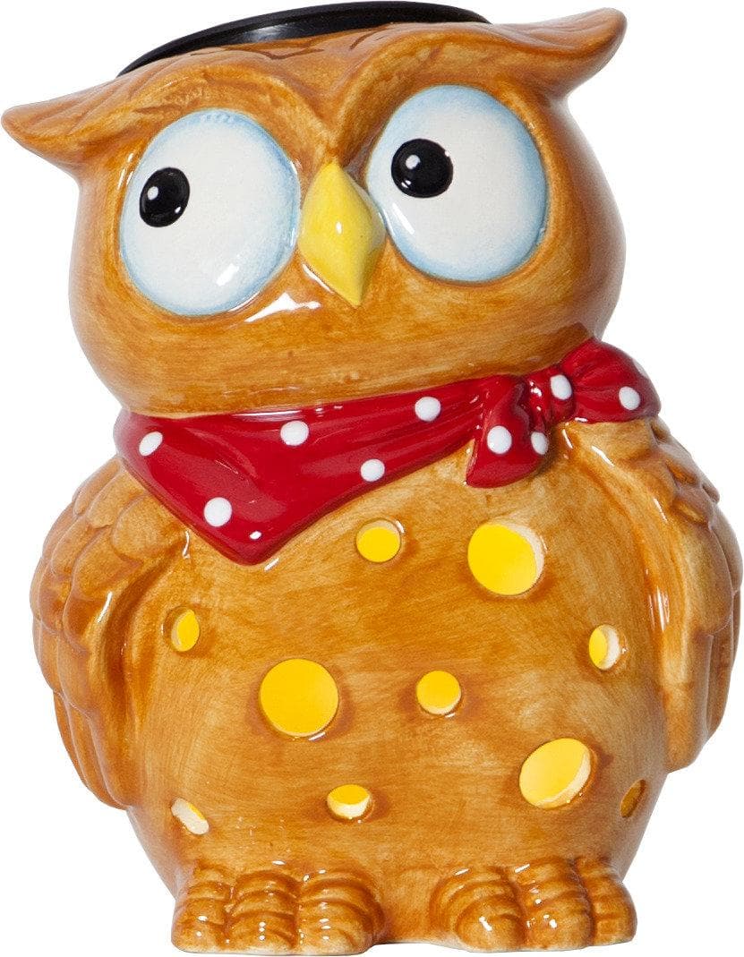 Solcellsdekoration i keramik - Uggla