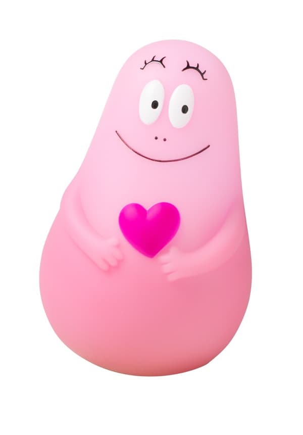 Barbapapa Nattlampa med laddplatta, Rosa
