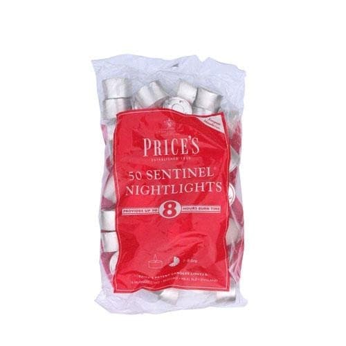 Prices Candles Sentinel natlamper (pakke med 50 stk.) White 1.2kg
