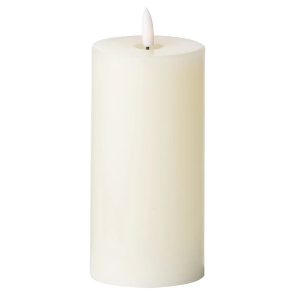 Hill Interiors Luxe Collection Natural Glow 3 x 6 LED Ivory Candle Ivory One Size