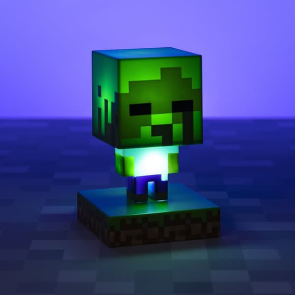 Minecraft Zombie 3D Lampa