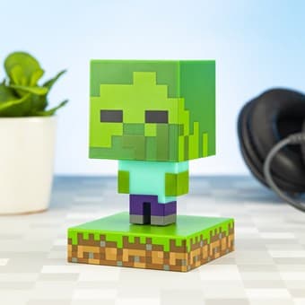 Minecraft Zombie 3D Lampa