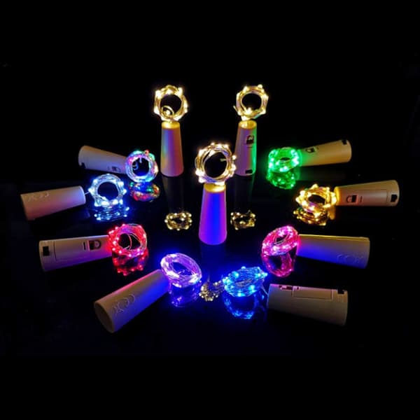 2-pack LED Ljusslinga Lampor Belysning för Flaskor Dekoration