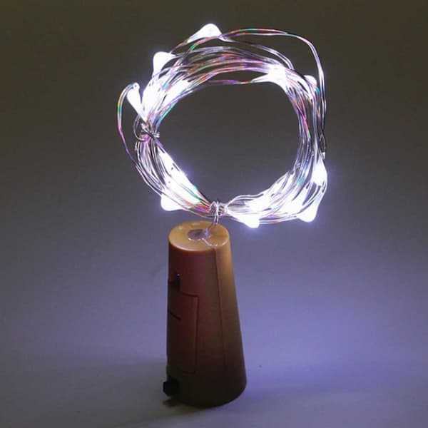 2-pack LED Light Loop lamper belysning til flasker dekoration