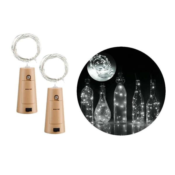 2-pakkaus LED-valon silmukkavalaisimet valaistus koristepulloihin