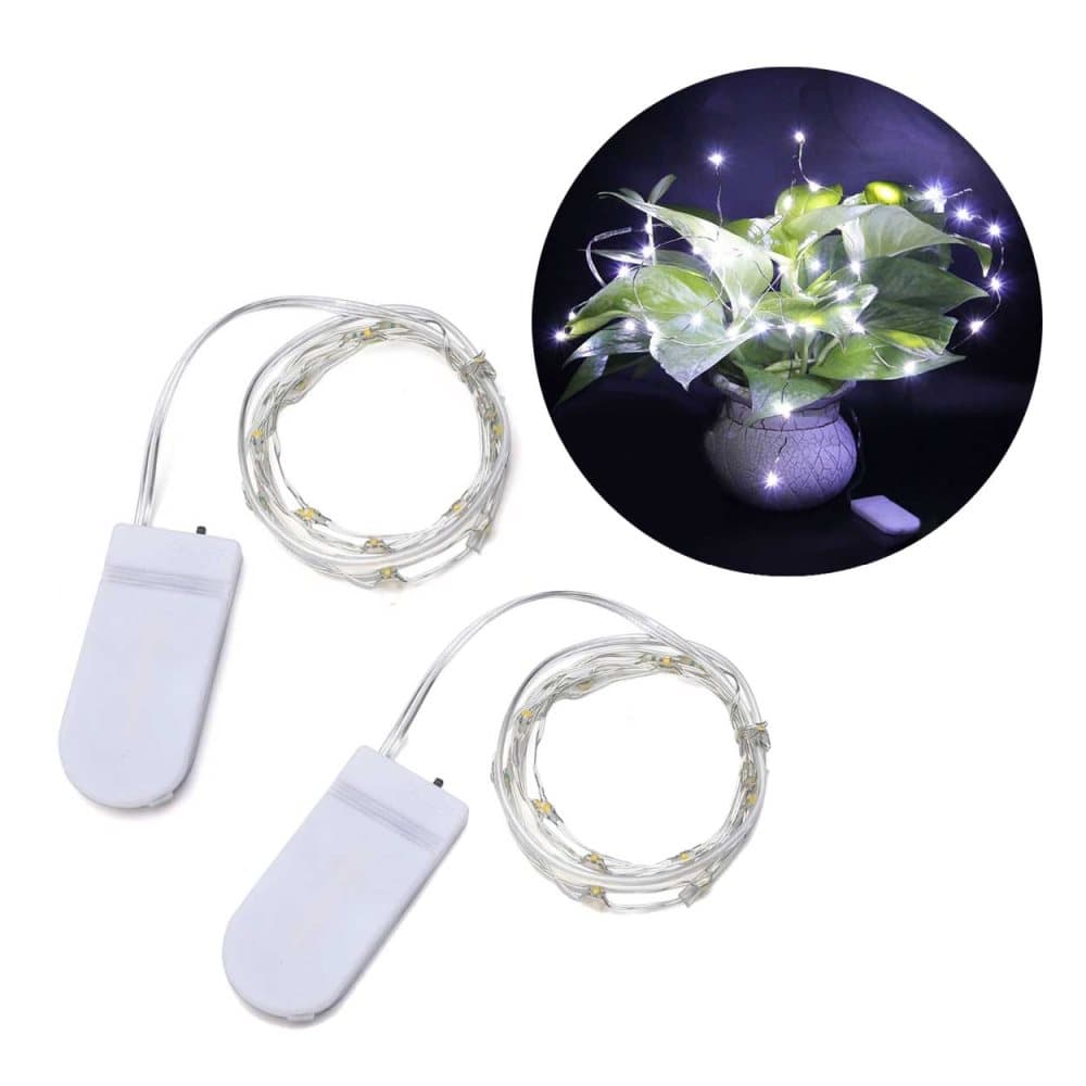 2-pack Mysig Ljusslinga Mini LED Lampa - Flerfärgad