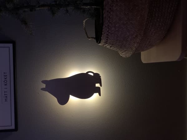 Vägglampa Mumin Trä Rätt Start