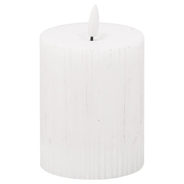 Hill Interiors Luxe Collection Ribbed Natural Glow Electric Candle