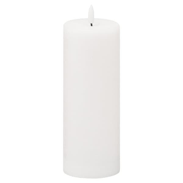 Hill Interiors Luxe Collection Natural Glow Electric Candle White 15cm x 7cm x 7cm