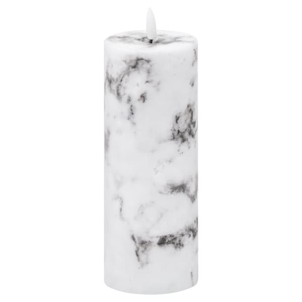 Hill Interiors Luxe Collection Marble Natural Glow Electric Candle