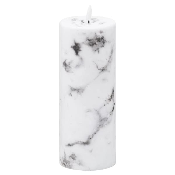 Hill Interiors Luxe Collection Marble Natural Glow Electric Candle