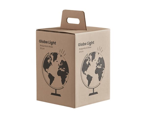 Jordglob Lampa Röd