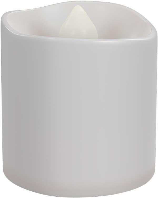 Goobay Sett med 6 LED-teklys med fjernkontroll, for innendørs bruk (IP20), varmhvit (2700 K), lading via USB
