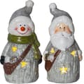 Miniatyrbild 4 av 5: Dekorationsfigur - Tomten & Snögubben
