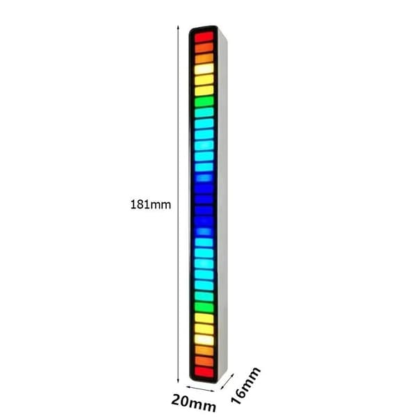 Mini RGB-lys, der spiller i takt med musikken