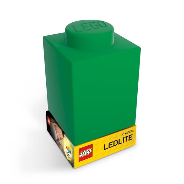 LEGO Iconic Silicon Kloss 1000% med LED lampa Grön