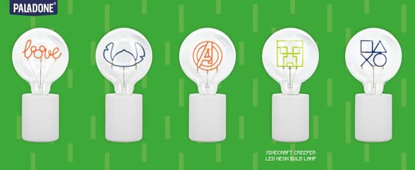 Creeper LED Neon Glödlampa EU, Paladone