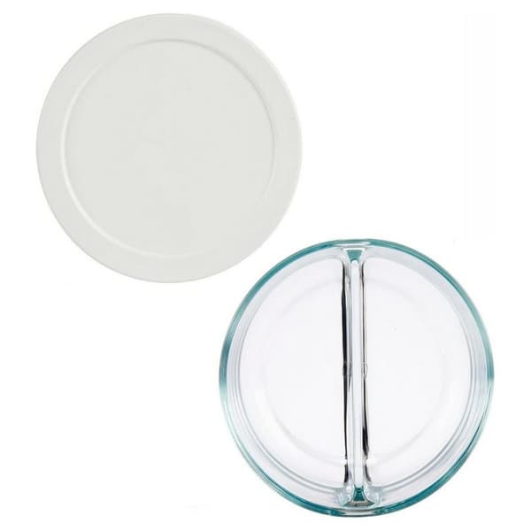 Lunchlåda Pasabahce 530683-1113225 Vit Transparent Glas 2 Fack