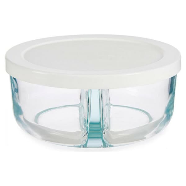 Lunchlåda Pasabahce 530683-1113225 Vit Transparent Glas 2 Fack
