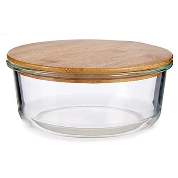 Rund matlåda med lock Vivalto LHB-HR-950F Bambu 17 x 7 x 17 cm (12 antal)