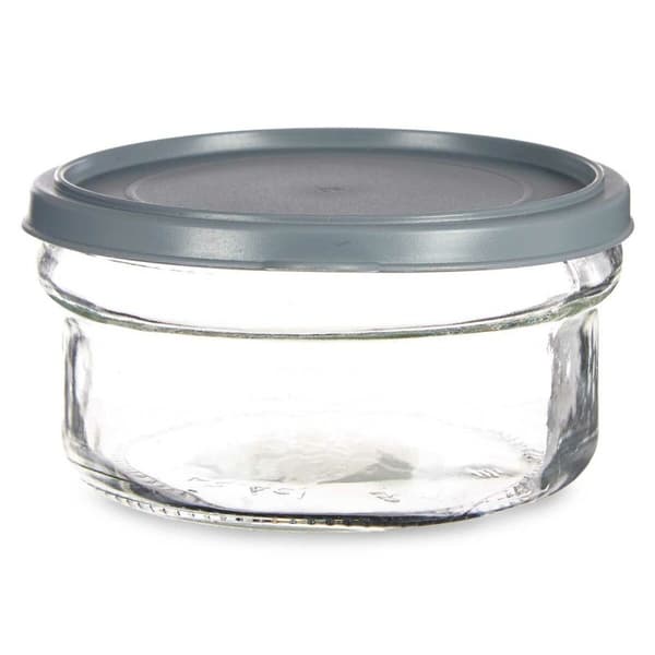 Rund matlåda med lock Vivalto 249-3 Grå Plast 415 ml 12 x 6 x 12 cm (24 antal)