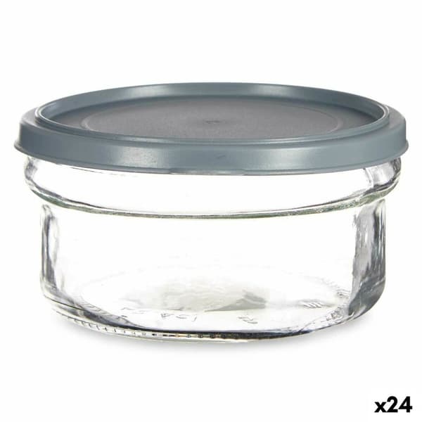 Rund matlåda med lock Vivalto 249-3 Grå Plast 415 ml 12 x 6 x 12 cm (24 antal)