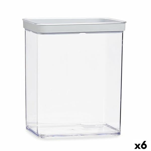 Burk Transparent Silikon polystyren ABS 3,3 L 10,5 x 23,7 x 21 cm (6 antal)