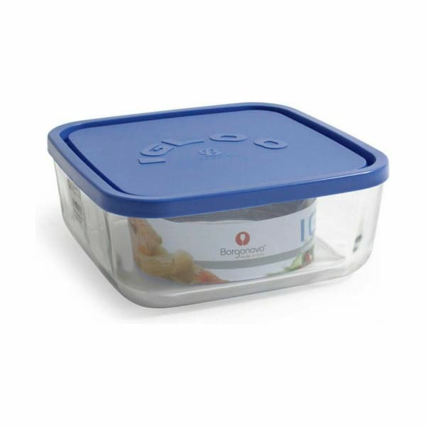 Lunchlåda Borgonovo   Fyrkantig Blå 3,2 L (6 antal)