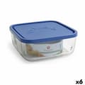 Miniatyrbild 1 av 2: Lunchlåda Borgonovo   Fyrkantig Blå 3,2 L (6 antal)