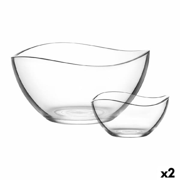 Salladsskål LAV 1226 Glas 310 ml 1,88 L Salladsskål 7 Delar (2 antal)