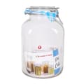 Miniatyrbild 2 av 2: Burk Borgonovo Hermetisk Transparent Glas 4,25 L 14,5 x 14,5 x 26 cm (6 antal)