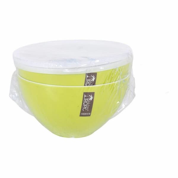 Salladsskål Kitchen Tropic Grön Med lock 2 Delar (8 antal)