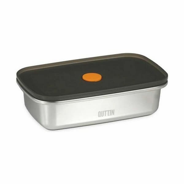 Hermetisk matlåda Quttin Rostfritt stål Rektangulär 600 ml (12 antal)