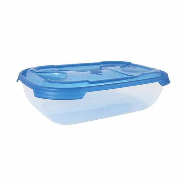 Lunchlådor, set Tontarelli Nuvola 2 L Blå Rektangulär 2 Delar (12 antal)