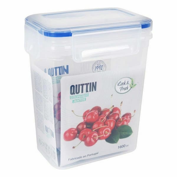 Hermetisk matlåda Quttin 1,6 L Rektangulär 15 x 10 x 18 cm (12 antal)