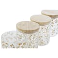 Miniatyrbild 2 av 3: Burk DKD Home Decor Bambu Borosilikatglas Shabby Chic 700 ml 10 x 10 x 12,5 cm (4 antal)