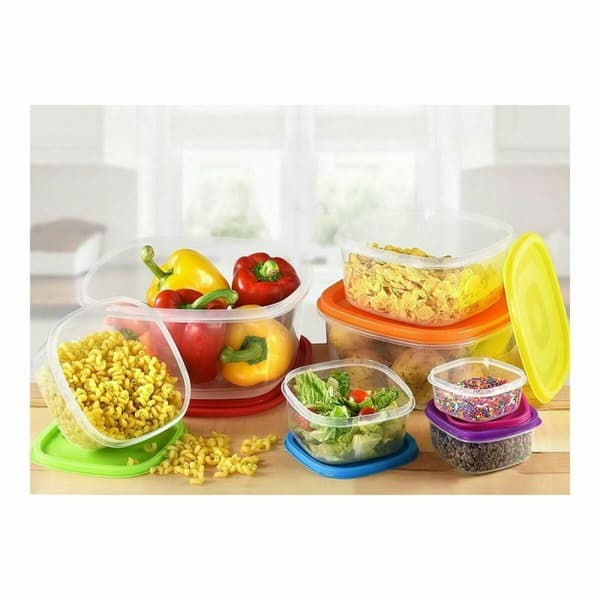 Lunchlådor, set Privilege Multicolour Stapelbara Fyrkantig 7 Delar (12 antal)
