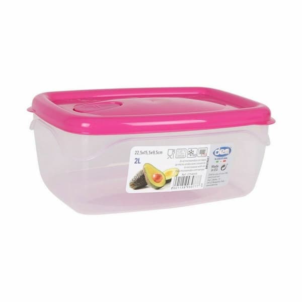 Hermetisk matlåda Dem Rektangulär 22,5 x 15,5 x 9,5 cm (12 antal)