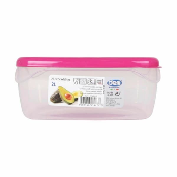 Hermetisk matlåda Dem Rektangulär 22,5 x 15,5 x 9,5 cm (12 antal)
