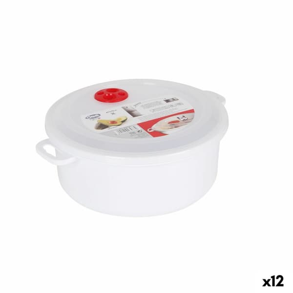 Matlåda med lock för mikroågsugn Dem 3 L 28 x 23 x 10 cm (12 antal)