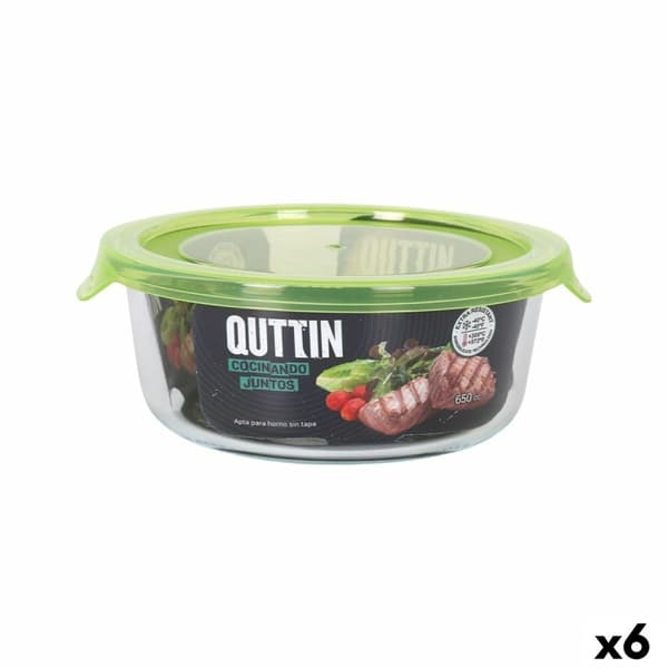 Lunchlåda Quttin Grön 650 ml 15 x 15 x 6,5 cm (6 antal)